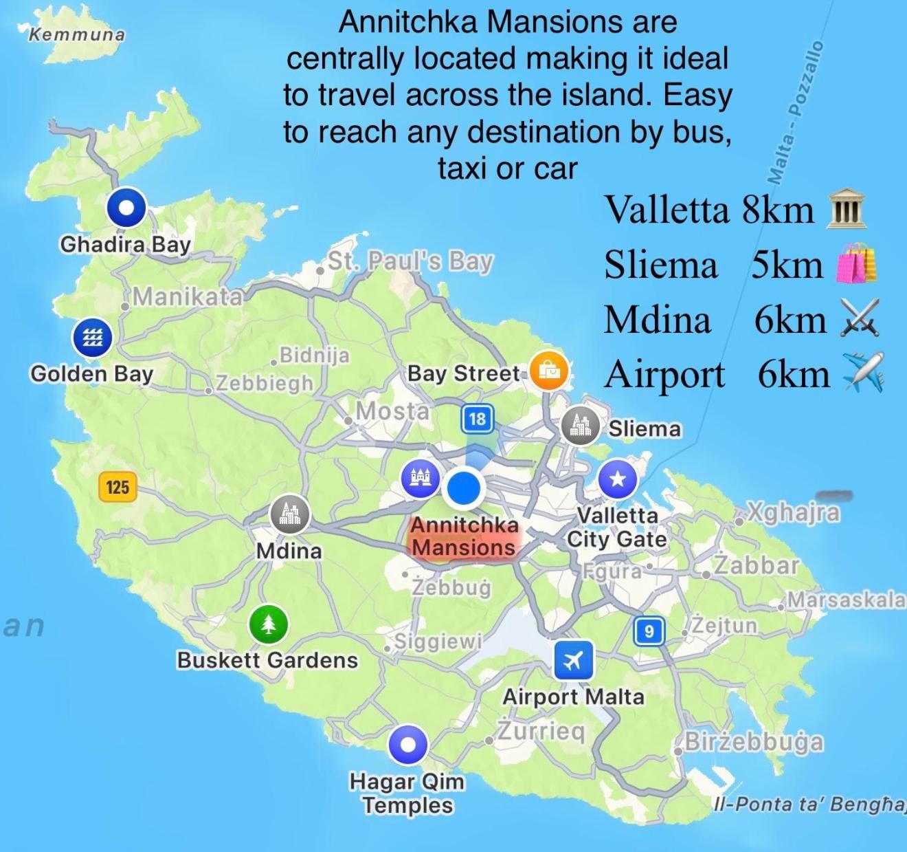Annitchka Mansions - Penthouse In Central Malta Birkirkara Kültér fotó